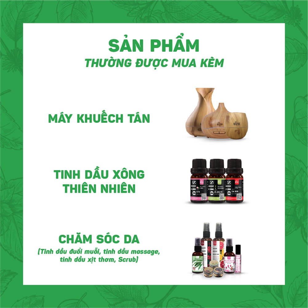 Tinh dầu đuổi muỗi May Chang Haeva 50ml, 100% Thiên Nhiên, đuỗi muỗi hiệu quả, khử mùi hôi, kháng khuẩn không gian