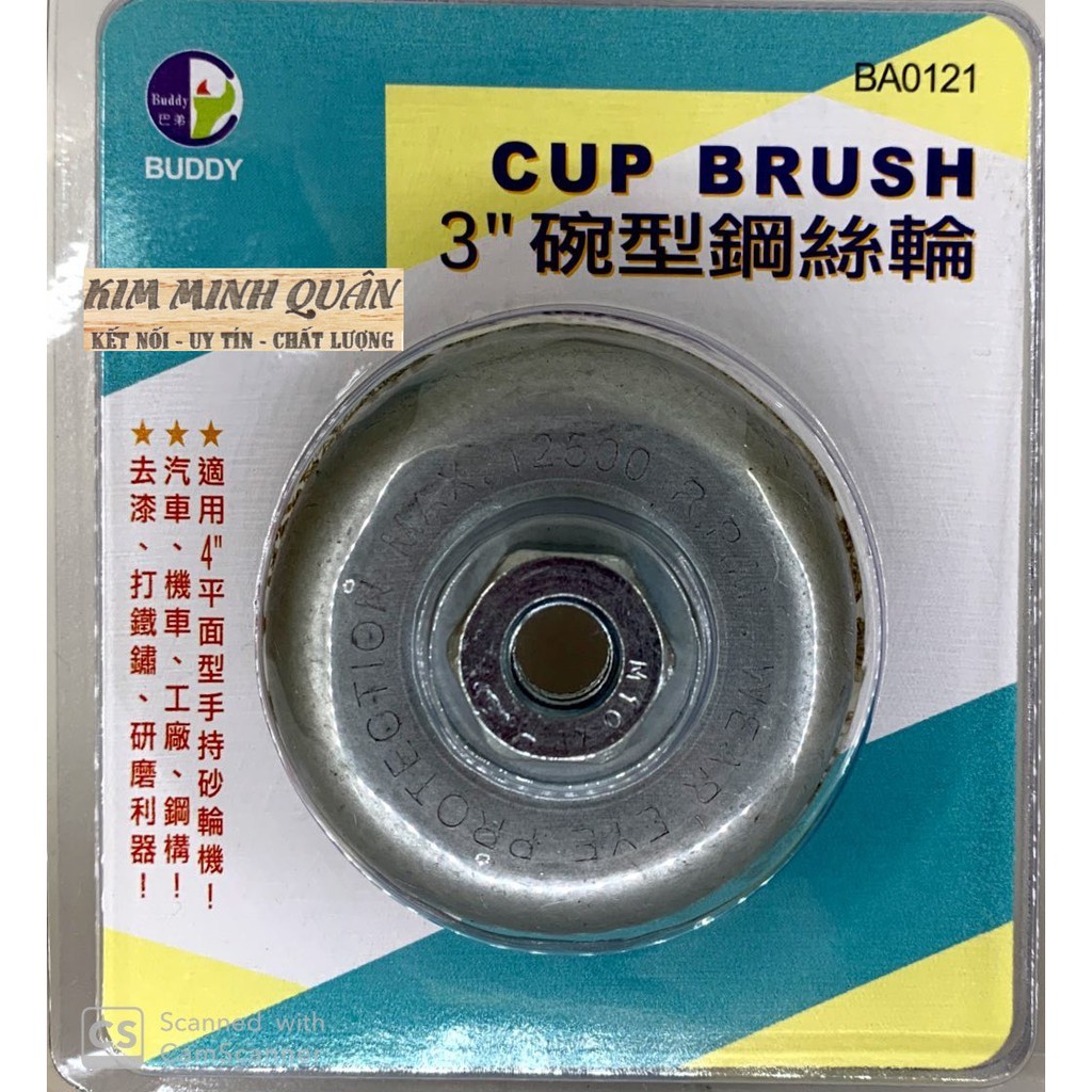 Chén Cước Vàng Cao Cấp 75mm/3&quot; BA0121 BUDDY