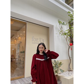 Váy nhung dáng xoè 286