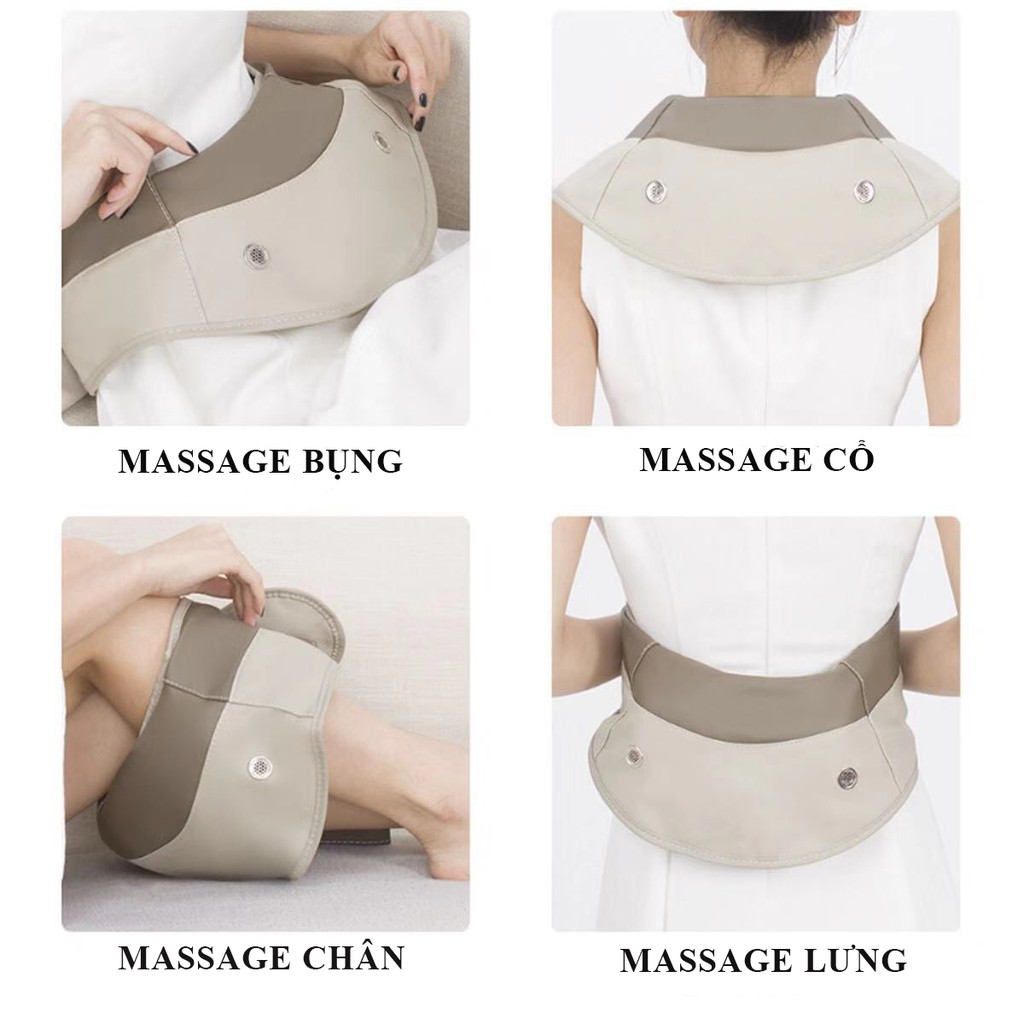 Đai massage vai, lưng, cổ, gáy nâng cao sức khỏe cho mọi người