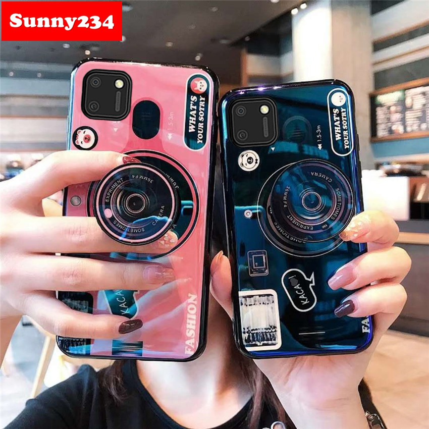 Ốp Lưng Mềm Tạo Hình Máy Ảnh Cho Realme 7i C11 C12 C15 7 6 Pro Oppo A52 A92 K3 K5 A1K A5 A9 A31 2020 Realme X50 Pro X Xt Reno 4 2f 2z 2 3 Pro Realme C3 C1 C2 2 3 5i 5 Pro Kasus