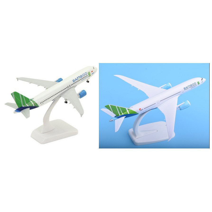 Mô hình máy bay tĩnh bamboo 20cm đẹp, giá rẻ(Mô hình máy bay+ đế trưng bày)