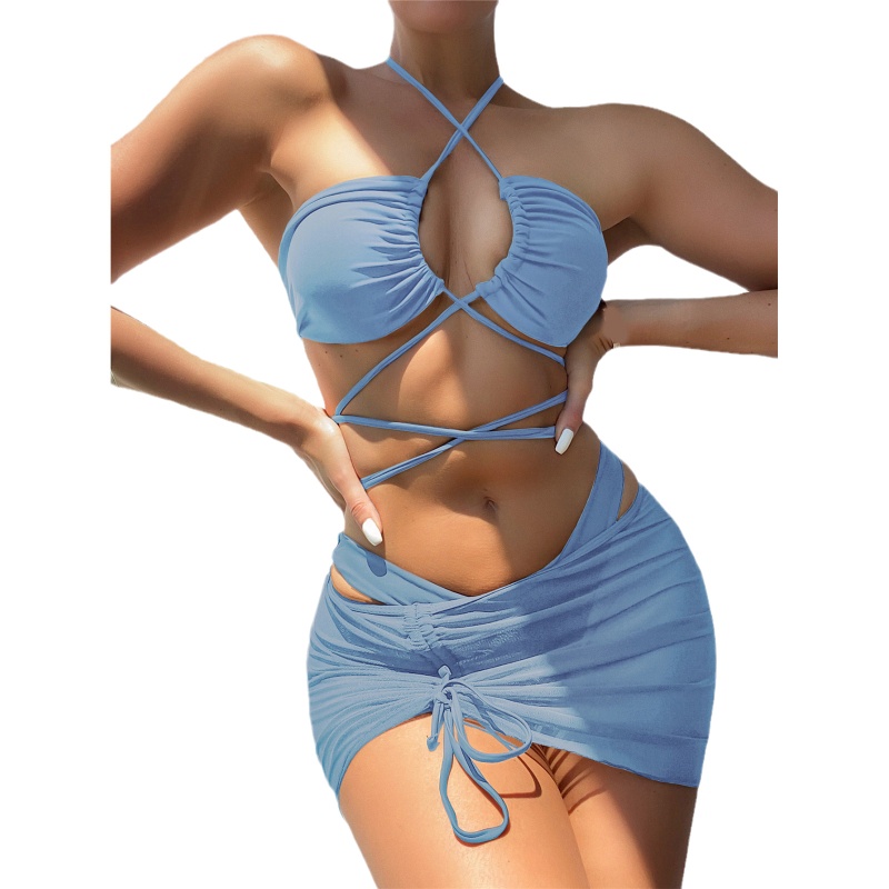 Bikini Cột Dây Lưng Thấp Mềm Mại Quyến Rũ Cho Nữ
