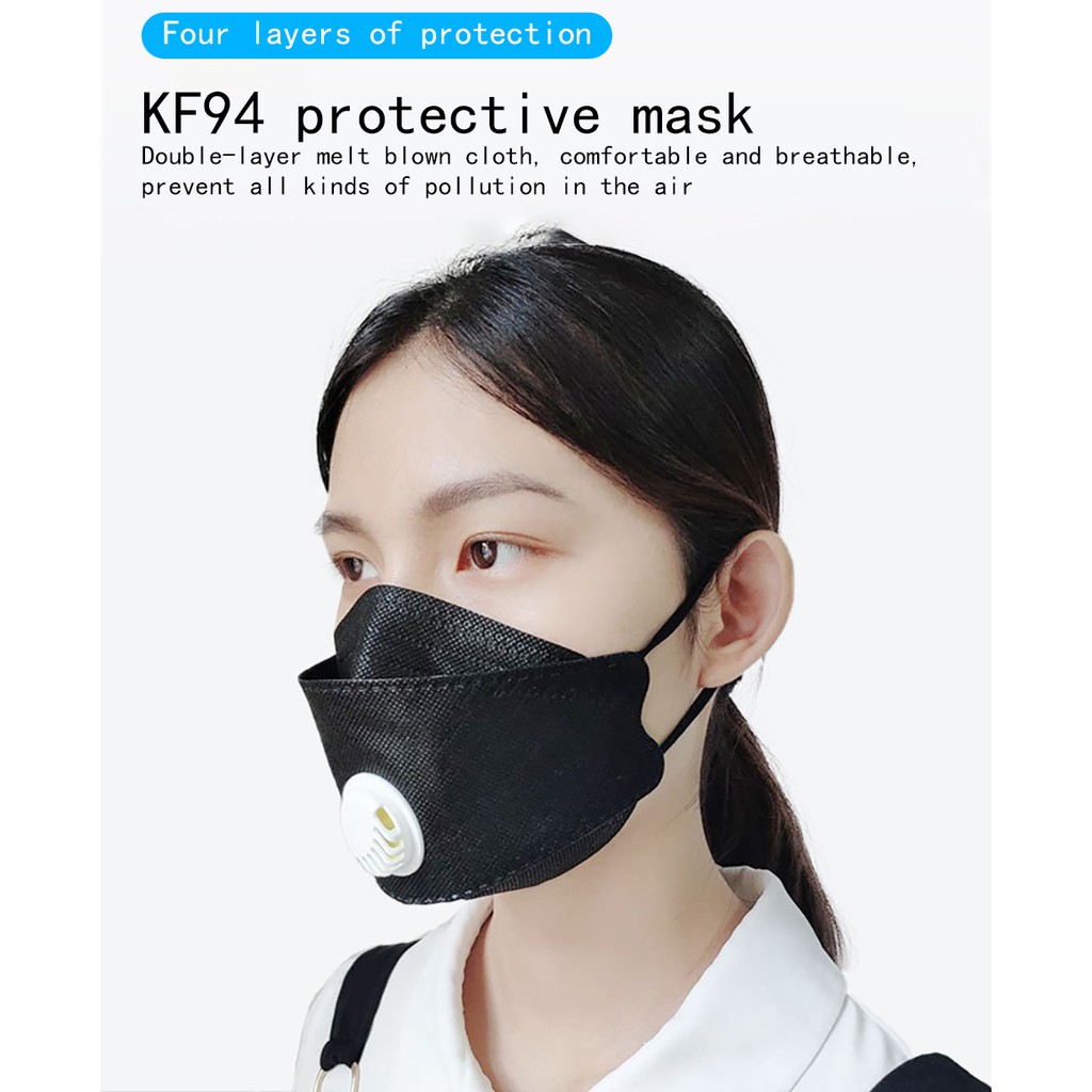 Khẩu Trang KF94 Có Van Thở Bốn Lớp Chống Bụi Bảo Vệ Toàn Diện Dùng Một Lần Cho Nam Nữ | BigBuy360 - bigbuy360.vn