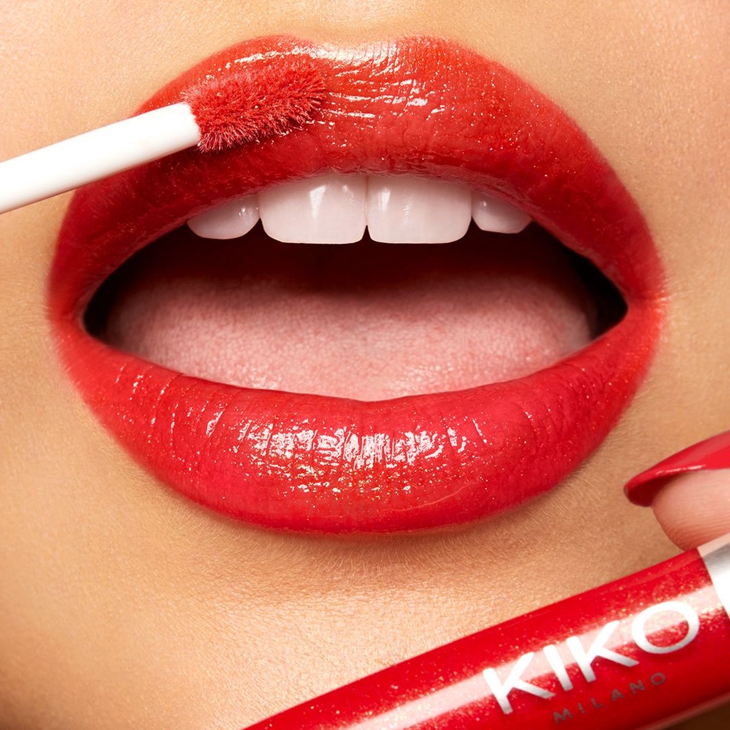 Son bóng Kiko Pop Revolution Lip gloss son môi màu đỏ cam màu 04 -VĐ
