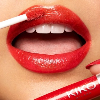 Son bóng Kiko Pop Revolution Lip gloss son môi màu đỏ cam màu 04 -VĐ