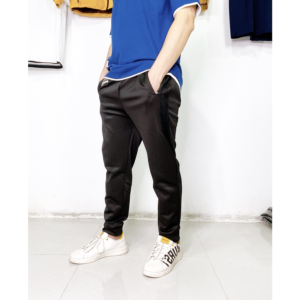 Quần jogger thể thao bo gấu unisex phong cách ulzzang ,Quần 3 Sọc nam Hot Trend 2022