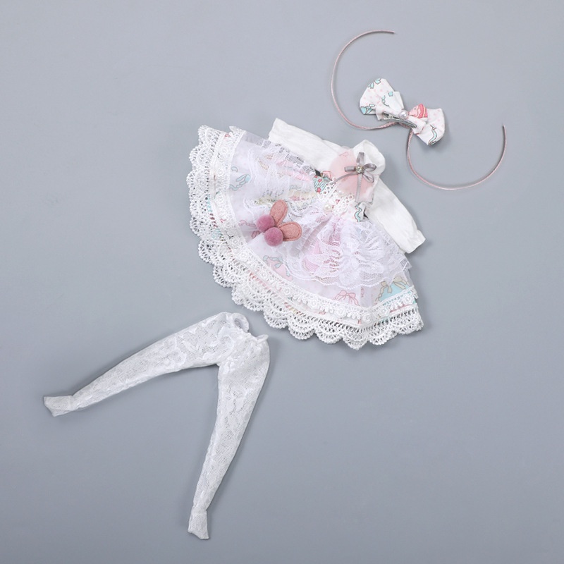 Đầm Công Chúa Đồ Chơi Búp Bê BJD 30Cm