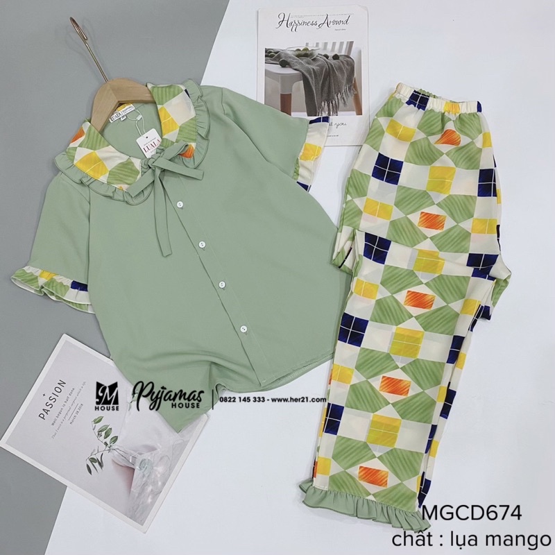 BỘ LỤA MANGO BÈO TIỂU THƯ