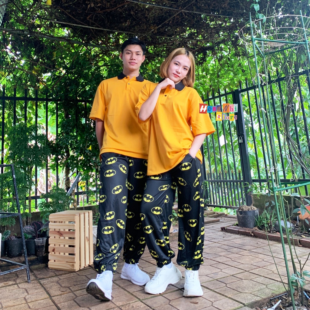 Quần Hoạt Hình Dài Bo Lai Batman Cartoon Pant V2 Oversize Ulzzang Unisex - MM