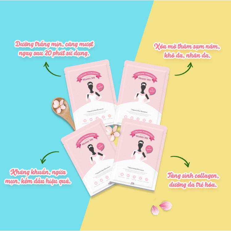 Mặt Nạ Làm Sáng Da FABULOUS SEVEN DAYS Marry Me Mask Sheet 27ml | BigBuy360 - bigbuy360.vn