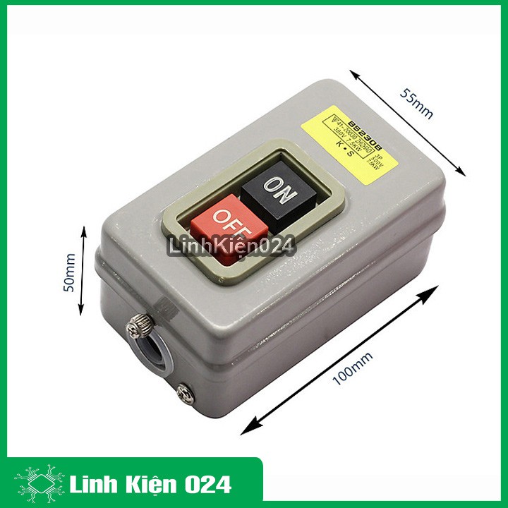 Công Tắc Nút Nhấn 3 Pha 380V BS230B