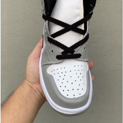 Giày Jordan Cao Cổ Màu Xám , Giày Sneaker Jodan Xám Full Box Bill