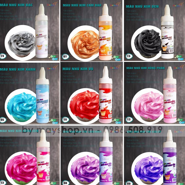 Màu phun nhũ kim Unicorn Color