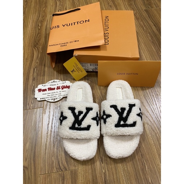 Dép lông siêu cấp Lv_full box xịn xò_giày lv