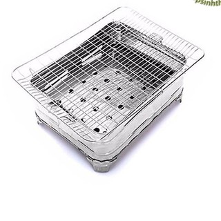 Bếp lò nướng than vuông inox kèm vỉ nướng