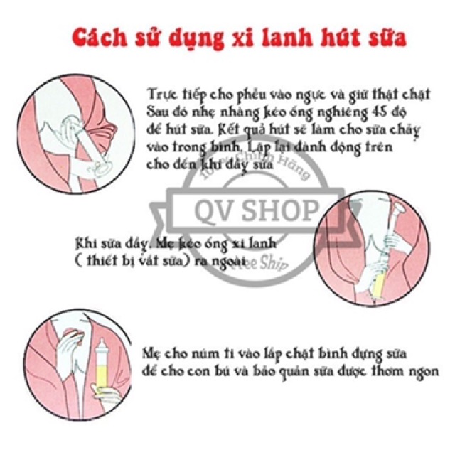 Dụng cụ hút sữa bằng tay xylanh Kichi