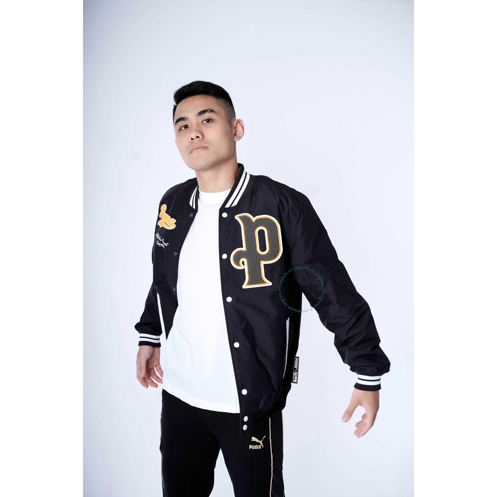 Bộ thể thao Puma Jacket Letter Man Black