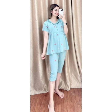 (Ảnh thật)Bộ đồ bầu và sau sinh dáng lửng mã TCL(đủ size đến 75kg)