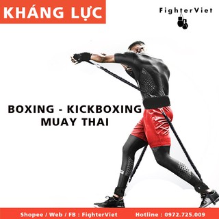 ( HÀNG CAO CẤP) Dây Kháng Lực Boxing KickBoxing Muay Thái Mẫu 2021 Dụng Cụ Võ Thuật  FighterViet
