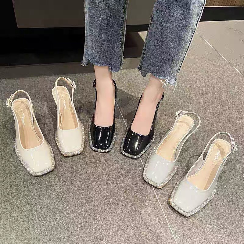 Giày cao gót nữ đế trụ 7cm mẫu mới 2024