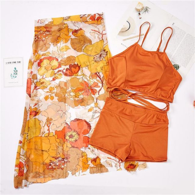 Bộ đồ bơi tắm biển nữ Bikini 3 mảnh kín đáo gợi cảm | BigBuy360 - bigbuy360.vn