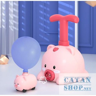 Đồ chơi xe Bơm Bong Bóng hình Heo, Gấu, Hổ siêu dễ thương (phát triển khả năng vận động và tư duy cho trẻ )
