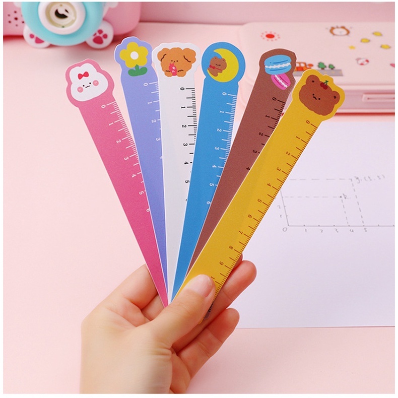 Thước Kẻ 12cm Họa Tiết Hoạt Hình Đáng Yêu Dành Cho Học Sinh