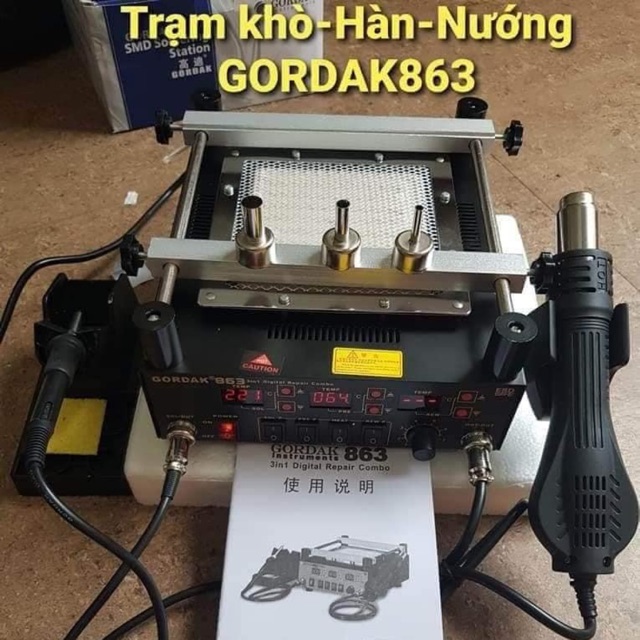 Trạm khò - Hàn - Nướng #GORDAK863 Chính hãng.