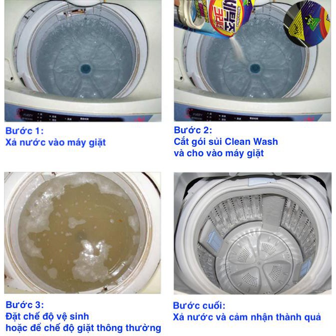 BỘT SỦI CLEAN WASH - DŨNG SĨ DIỆT KHUẨN ĐẾN TỪ HÀN QUỐC - Home and Garden