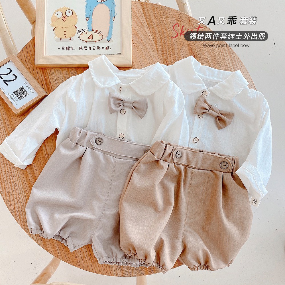 Set mặc hè công tử bé trai sành điệu