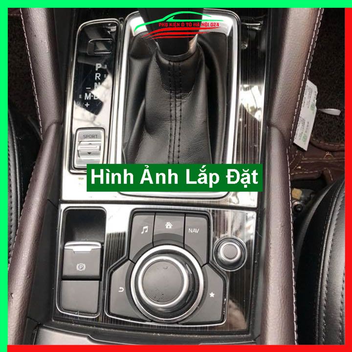 Ốp nội thất cho xe ô tô Mazda 3 2017-2019 vân Titan bảo vệ chống trầy xước và làm đẹp xe