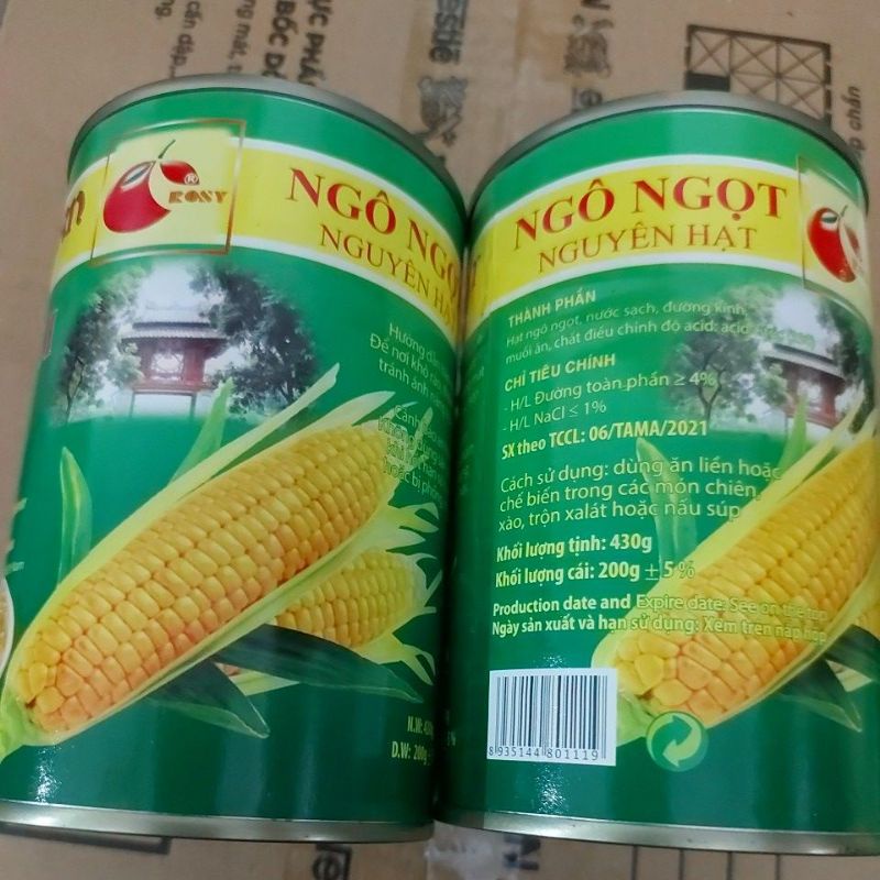 Ngô Hộp Và Đậu Hà Lan ( 200gram)