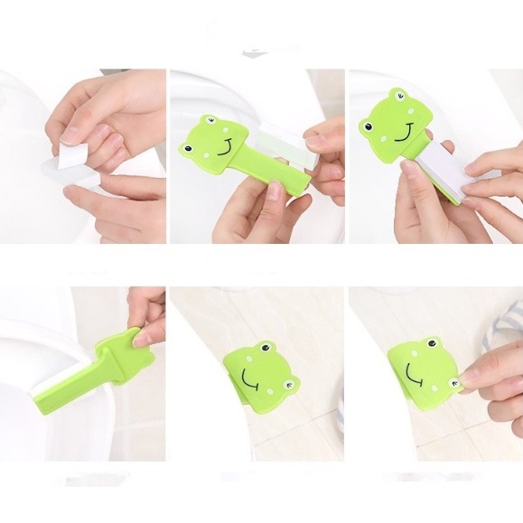 Tay cầm mở nắp bồn cầu vệ sinh hình thú ngộ nghĩnh