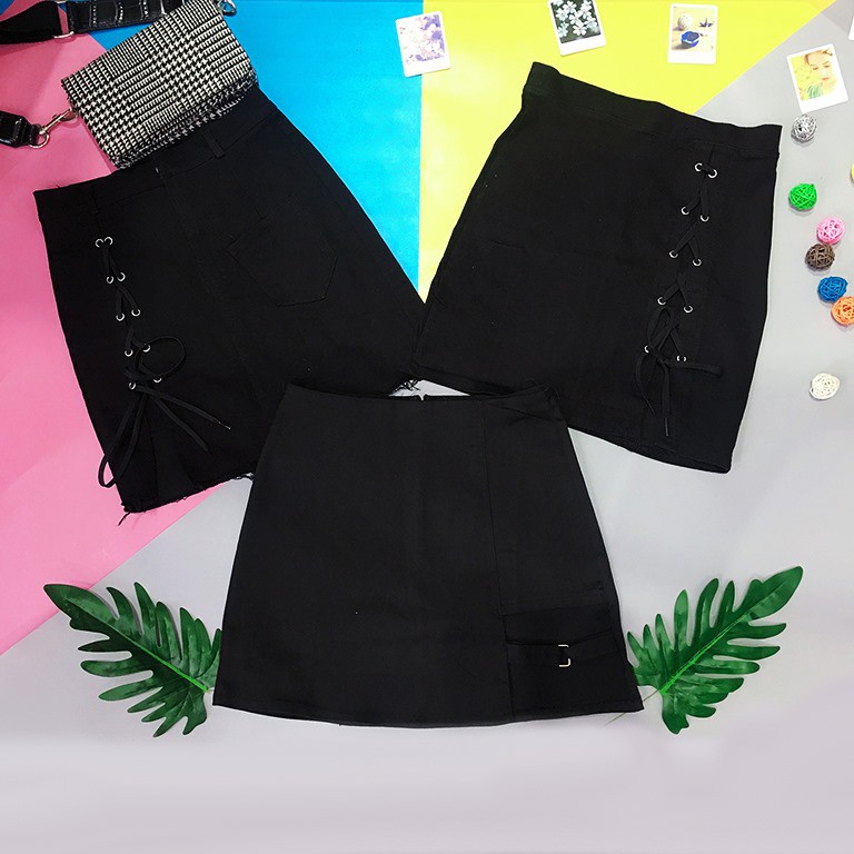 CHÂN VÁY CHỮ A RÚT DÂY MỘT BÊN | BigBuy360 - bigbuy360.vn