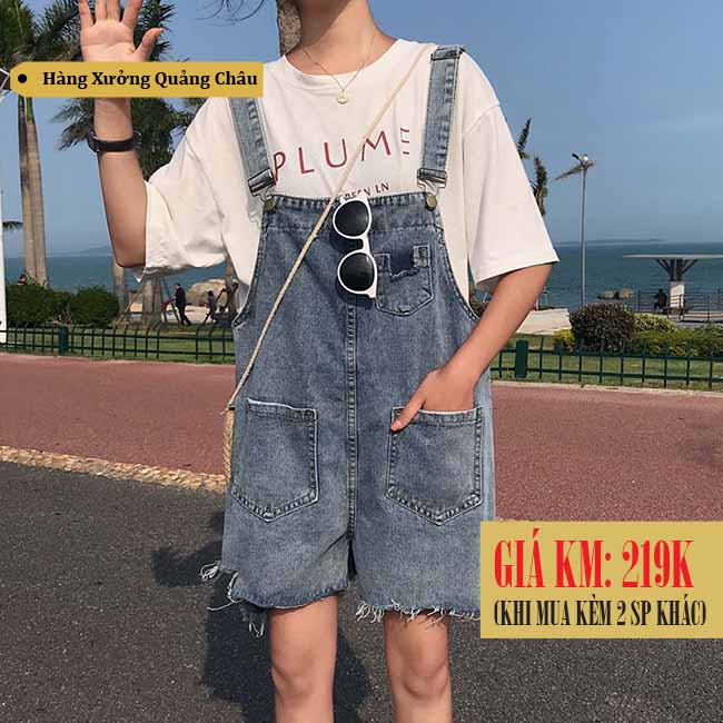 [Hàng có sẵn] Quần Yếm jumpsuit nữ Ulzzang Quảng Châu QYN1