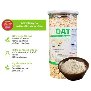 Bột Yến Mạch Nguyên Chất Hộp 500g