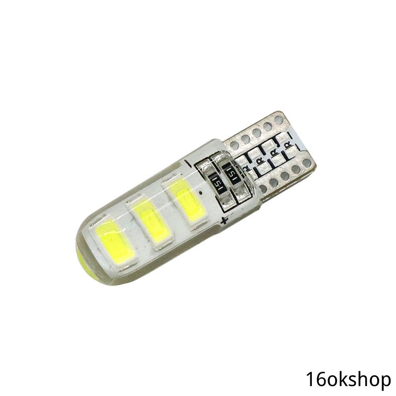 Đèn LED Chiếu Sáng Bảng Số W5W T10 5630 6SMD Cho Xe Hơi