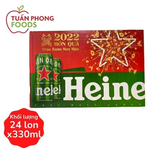 Bia Heineken 330ml x 24 lon