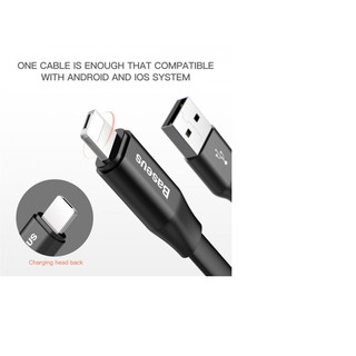 Dây cáp sạc BASEUS ngắn 23cm chân Iphone