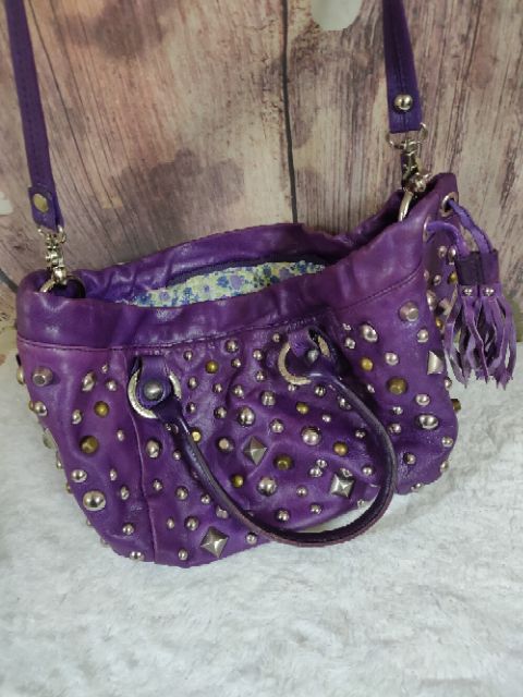 Túi si hàng hiệu. Lancaster. Tím