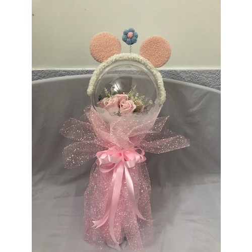 Bong bóng mica đường kính 20 cm cắm hoa/cái