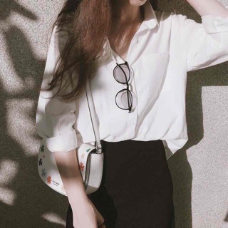 🌸Sơ mi trắng oversize🌸