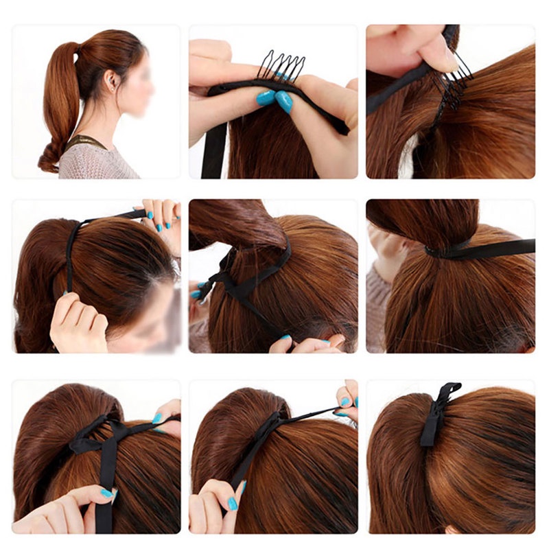 Tóc Giả Uốn Gợn Sóng Tự Nhiên 3 Màu Thời Trang