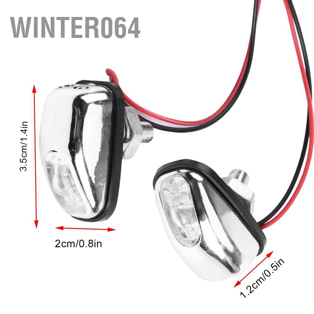 Cặp đèn LED phun nước gạt mưa kính chắn gió ô tô 12V