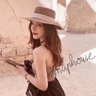 Mũ gaucho viền trắng