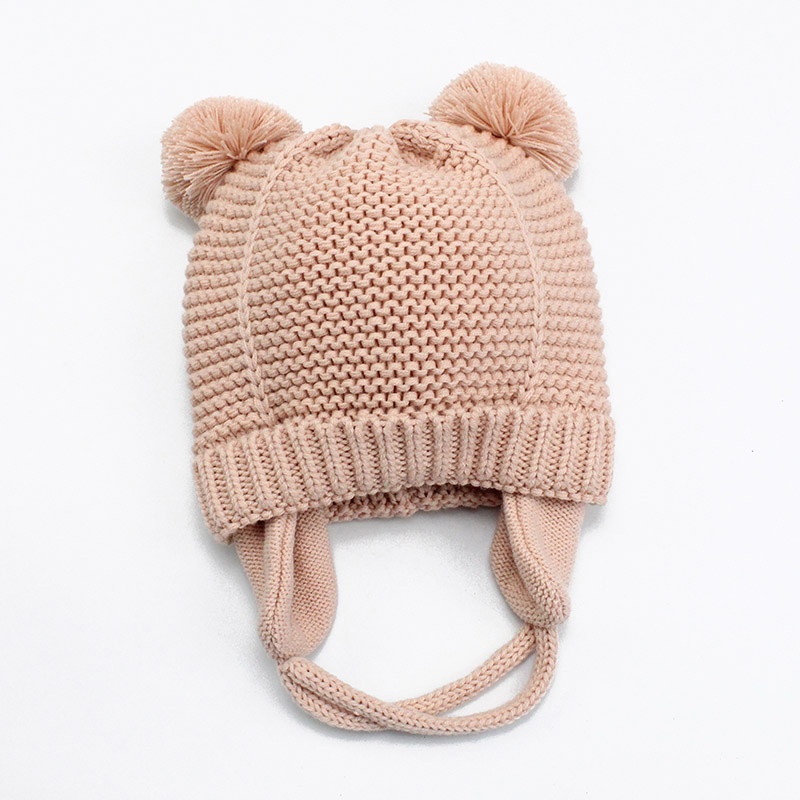 Mũ Beanie Dệt Kim Dày Dặn Giữ Ấm Mùa Đông Cho Bé Trai Và Bé Gái 0-24 Tháng Tuổi