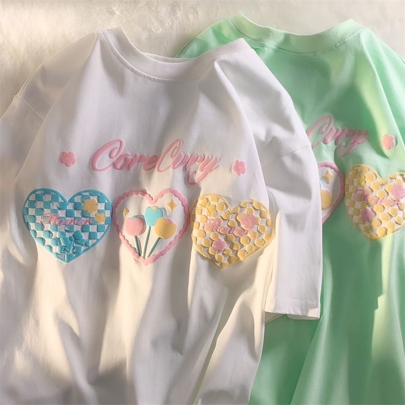 J & M❤️T shirt women oversized shirt fashion short sleeve tops