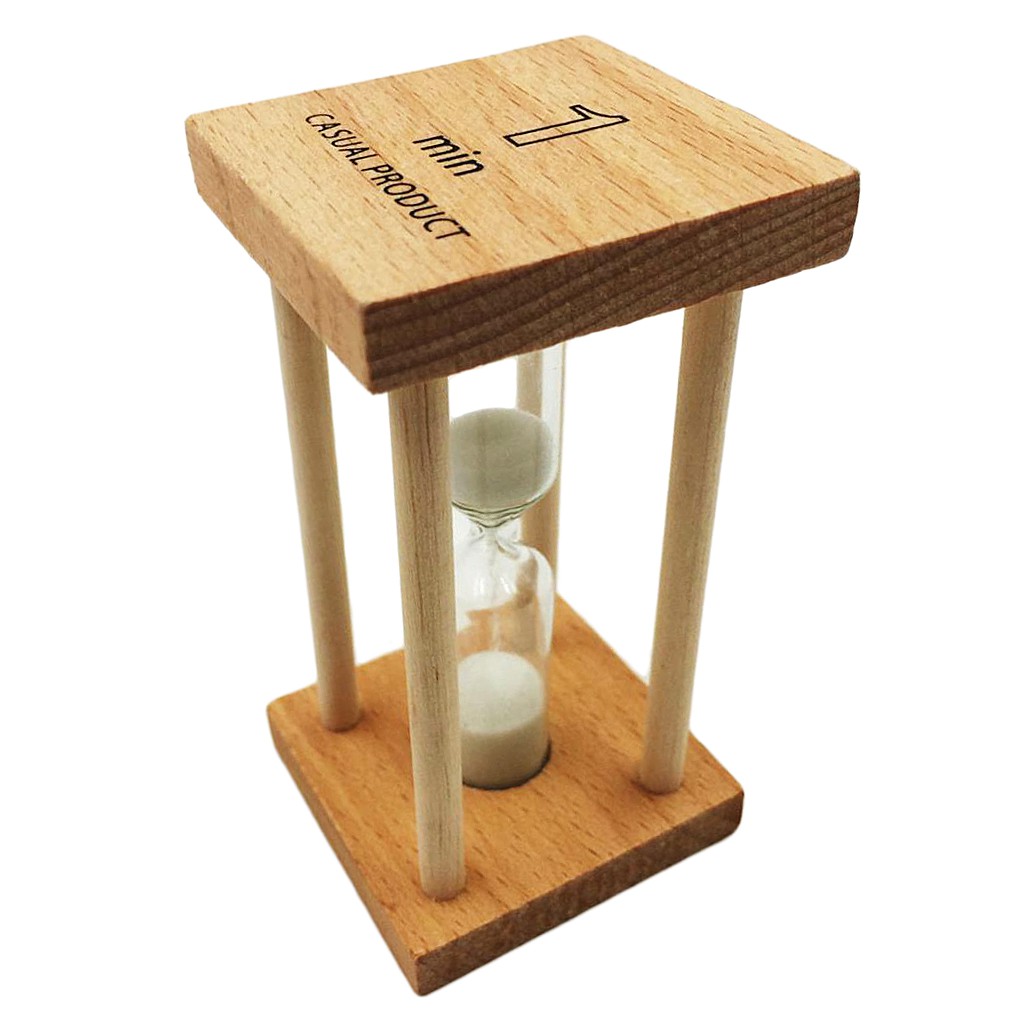 Đồng hồ cát khung gỗ 1 phút