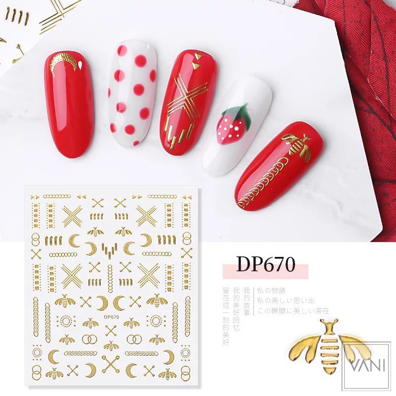 STICKER NAIL DÁN MÓNG TAY HÌNH GALAXY NGÂN HÀ / MAKE UP KIRA LẤP LÁNH - VANI STORE